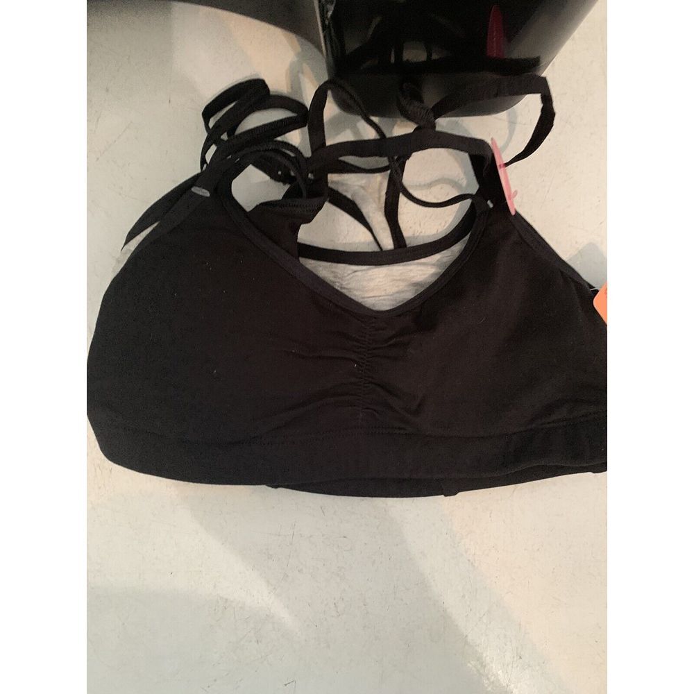 FRUIT OF THE‎ LOOM GIRLS RACERBACK BRALETTES 2PK BLACK/GRAY SIZE 30 (6/6X)